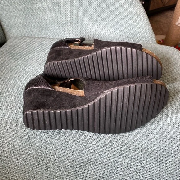 Oli Jolimall Chic Black Open-Toe Sandals Size 9 - Picture 5 of 5